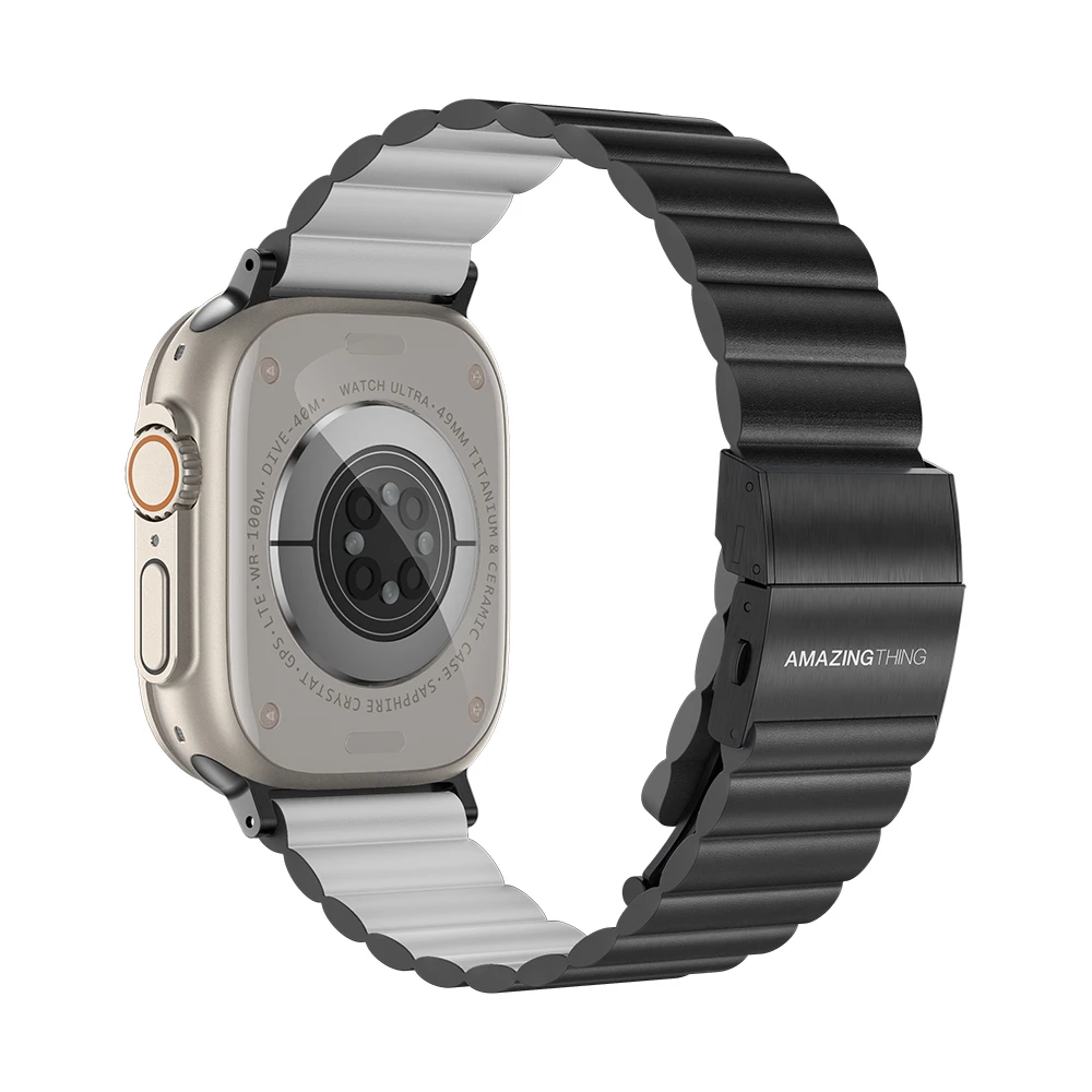 Λουράκι AmazingThing Glamour Sense Black Apple Watch 44/45/46/49mm APPLE WATCH AmazingThing Λουράκι AmazingThing Glamour Sense Black Apple Watch 44/45/46/49mm - Image 2
