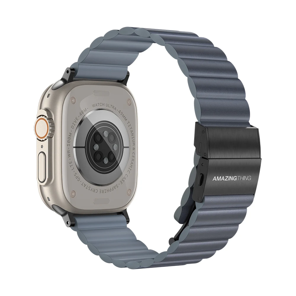 Λουράκι AmazingThing Glamour Sense Blue Apple Watch 44/45/46/49mm APPLE WATCH AmazingThing Λουράκι AmazingThing Glamour Sense Blue Apple Watch 44/45/46/49mm - Image 4