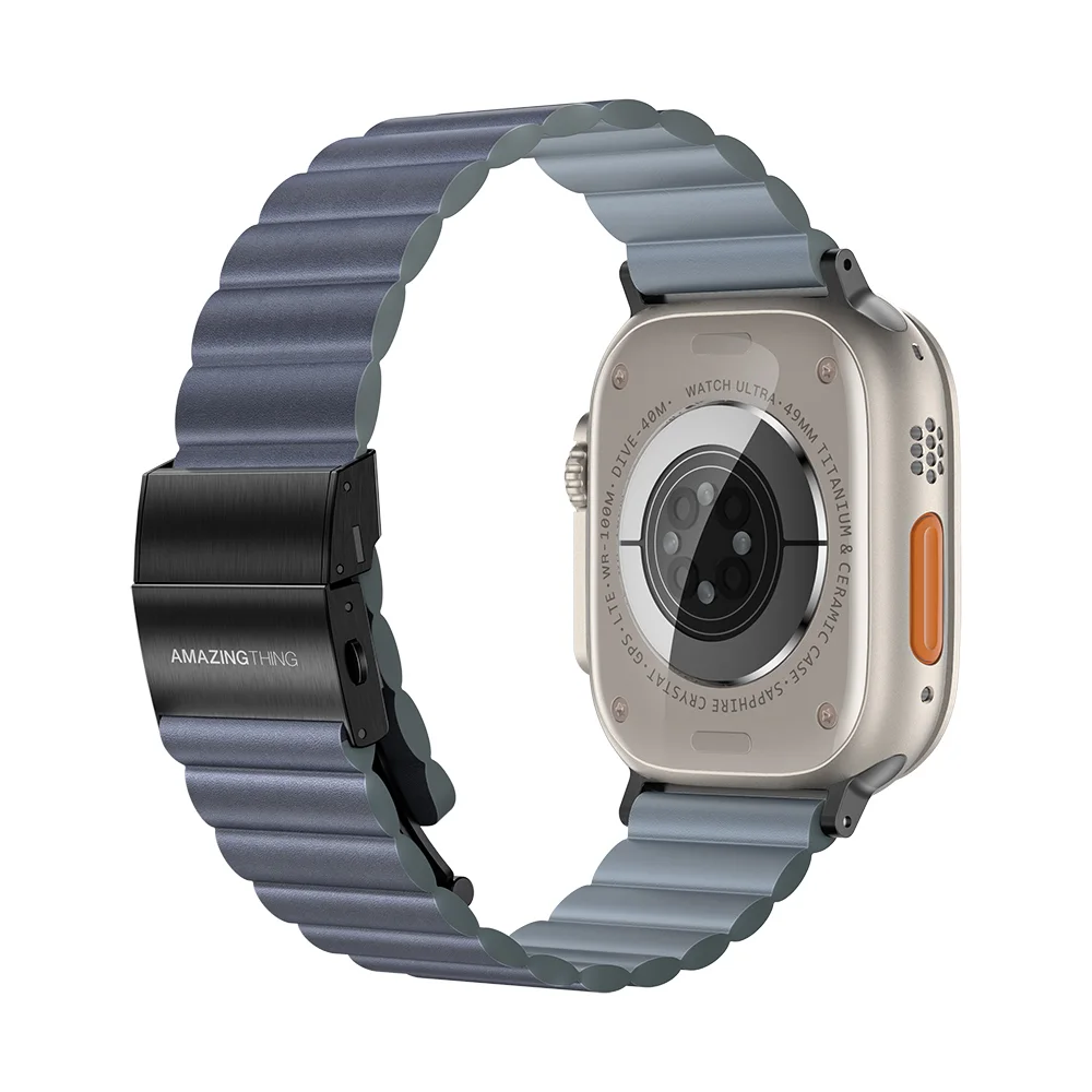 Λουράκι AmazingThing Glamour Sense Blue Apple Watch 44/45/46/49mm APPLE WATCH AmazingThing Λουράκι AmazingThing Glamour Sense Blue Apple Watch 44/45/46/49mm - Image 5