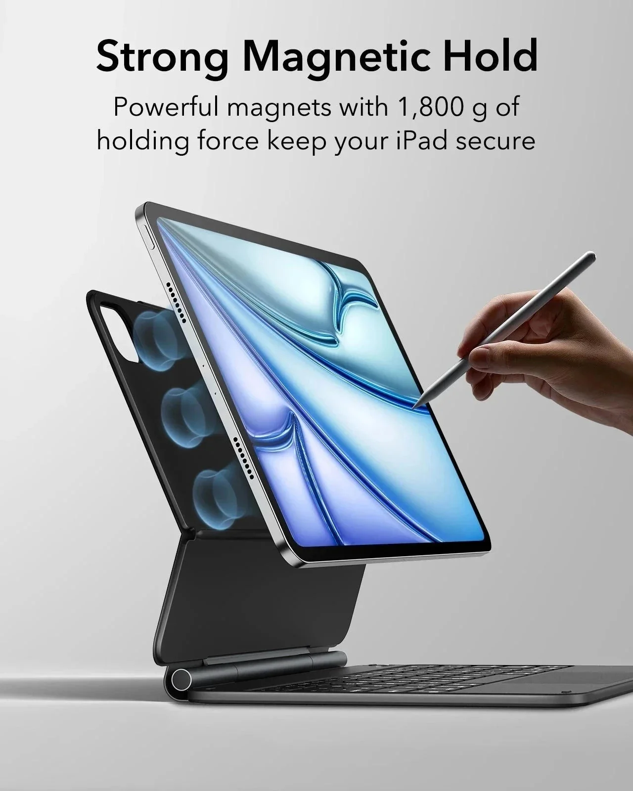 Θήκη ESR Rebound Magnetic Keyboard Black iPad Air 13 ΘΗΚΕΣ ESR Θήκη ESR Rebound Magnetic Keyboard Black iPad Air 13 - Image 4
