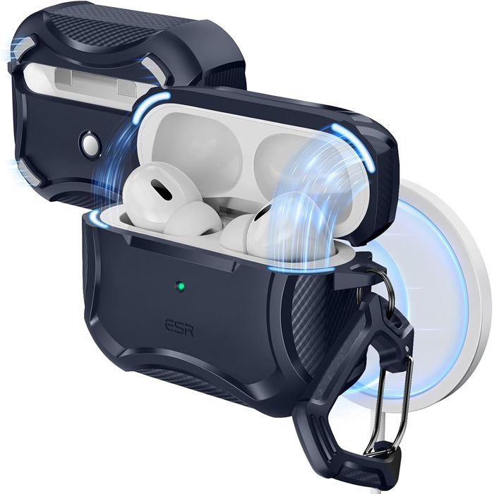 Θήκη ESR AirPods Pro 1/2 Cyber Armor Case Blue (Magsafe Compatible) APPLE AIRPODS ESR Θήκη ESR AirPods Pro 1/2 Cyber Armor Case Blue (Magsafe Compatible)