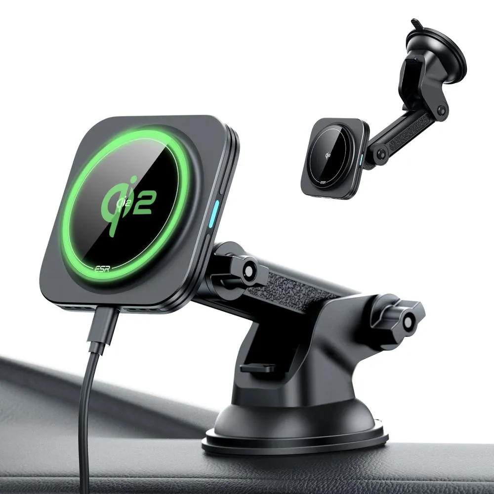 ESR Qi2 MagSafe Car Dashboard Charger Mount Black ΑΞΕΣΟΥΑΡ MAGSAFE ESR ESR Qi2 MagSafe Car Dashboard Charger Mount Black - Image 5