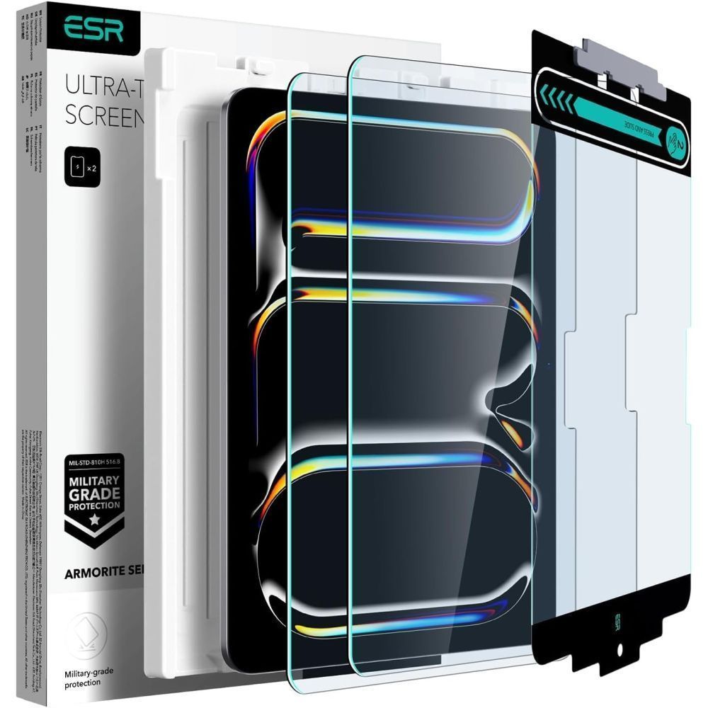 (2 Pack) ESR Armorite Tempered Glass iPad Air 13 ΠΡΟΣΤΑΣΙΑ ΟΘΟΝΗΣ ESR (2 Pack) ESR Armorite Tempered Glass iPad Air 13