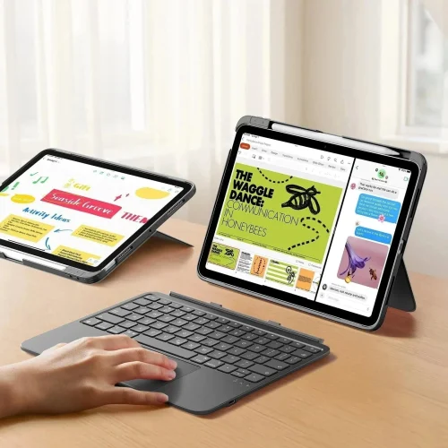 Alternative view of Θήκη ESR Flex Detachable Keyboard Dark Grey iPad 10th/11th A16