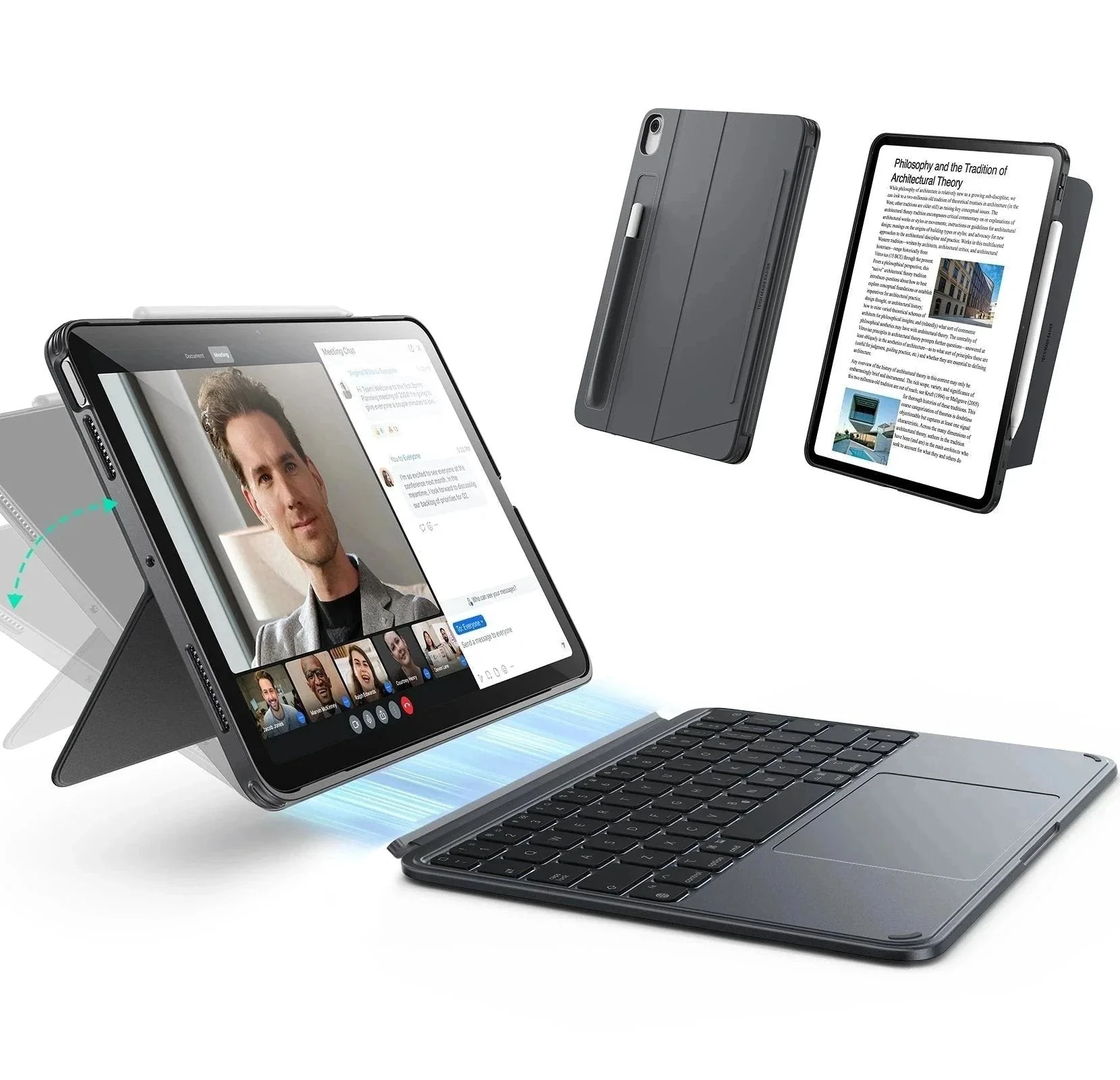 Θήκη ESR Shift Detachable Keyboard Dark Grey iPad 10th/11th ΘΗΚΕΣ ESR Θήκη ESR Shift Detachable Keyboard Dark Grey iPad 10th/11th