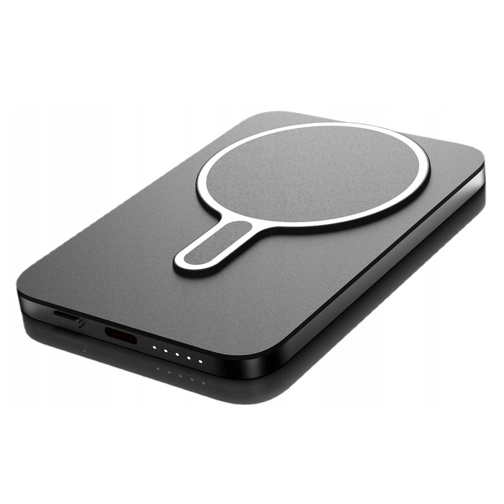 3mk Power Bank Slim MagSnap Go 20W Type-C 5000mAh Grey POWERBANK MAGSAFE 3mk 3mk Power Bank Slim MagSnap Go 20W Type-C 5000mAh Grey - Image 3