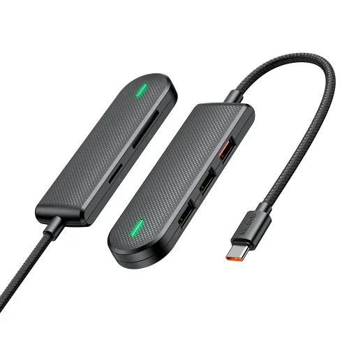 Mcdodo 5in1 USB-C Hub with Card Slot Black (HU-143)