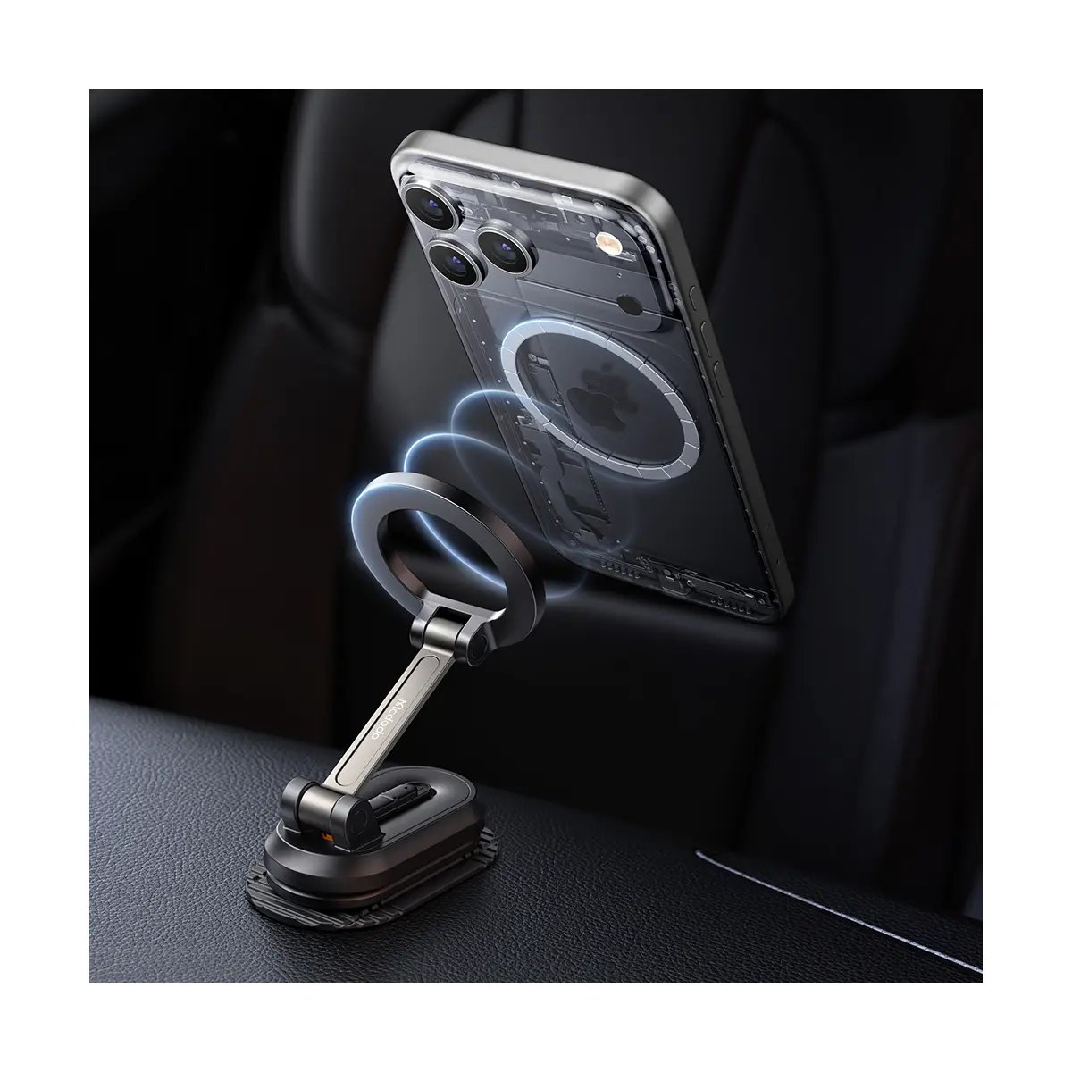 Βάση Mcdodo Magnetic MagSafe Car Mount Black (CM-6240) ΑΞΕΣΟΥΑΡ MAGSAFE Mcdodo Βάση Mcdodo Magnetic MagSafe Car Mount Black (CM-6240) - Image 6