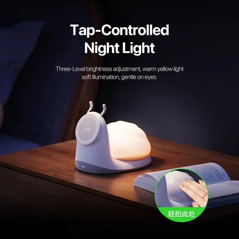 Duzzona 2in1 MagSafe Charging Station with Magnetic Detachable Night Light 15W White (W26) ΑΞΕΣΟΥΑΡ MAGSAFE Duzzona Duzzona 2in1 MagSafe Charging Station with Magnetic Detachable Night Light 15W White (W26) - Image 7