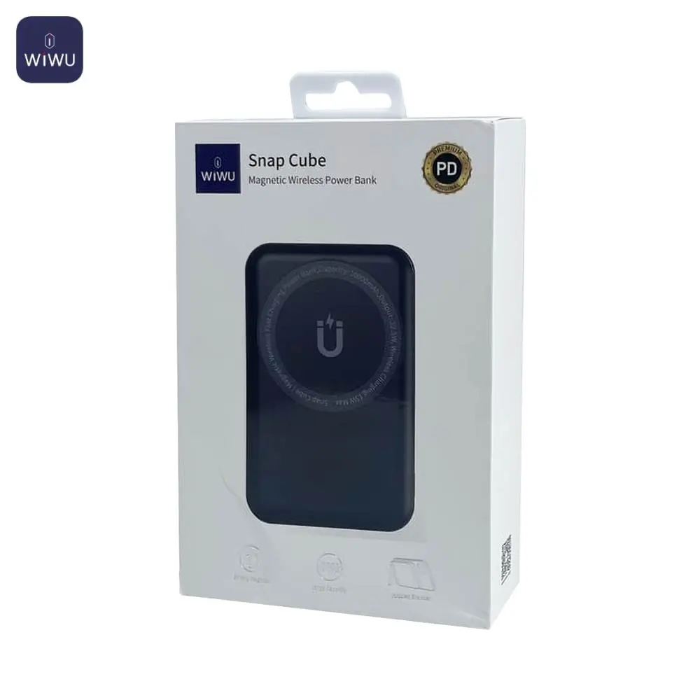WiWU Magnetic MagSafe Snap Cube PowerBank 10000mAh POWERBANK MAGSAFE WIWU WiWU Magnetic MagSafe Snap Cube PowerBank 10000mAh - Image 2