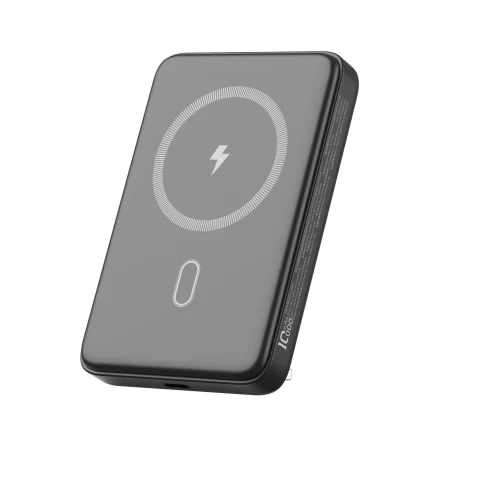 WiWU Magnetic MagSafe PowerBank 10000mAh with Stand Black 15W (P043) POWERBANK MAGSAFE WIWU WiWU Magnetic MagSafe PowerBank 10000mAh with Stand Black 15W (P043)