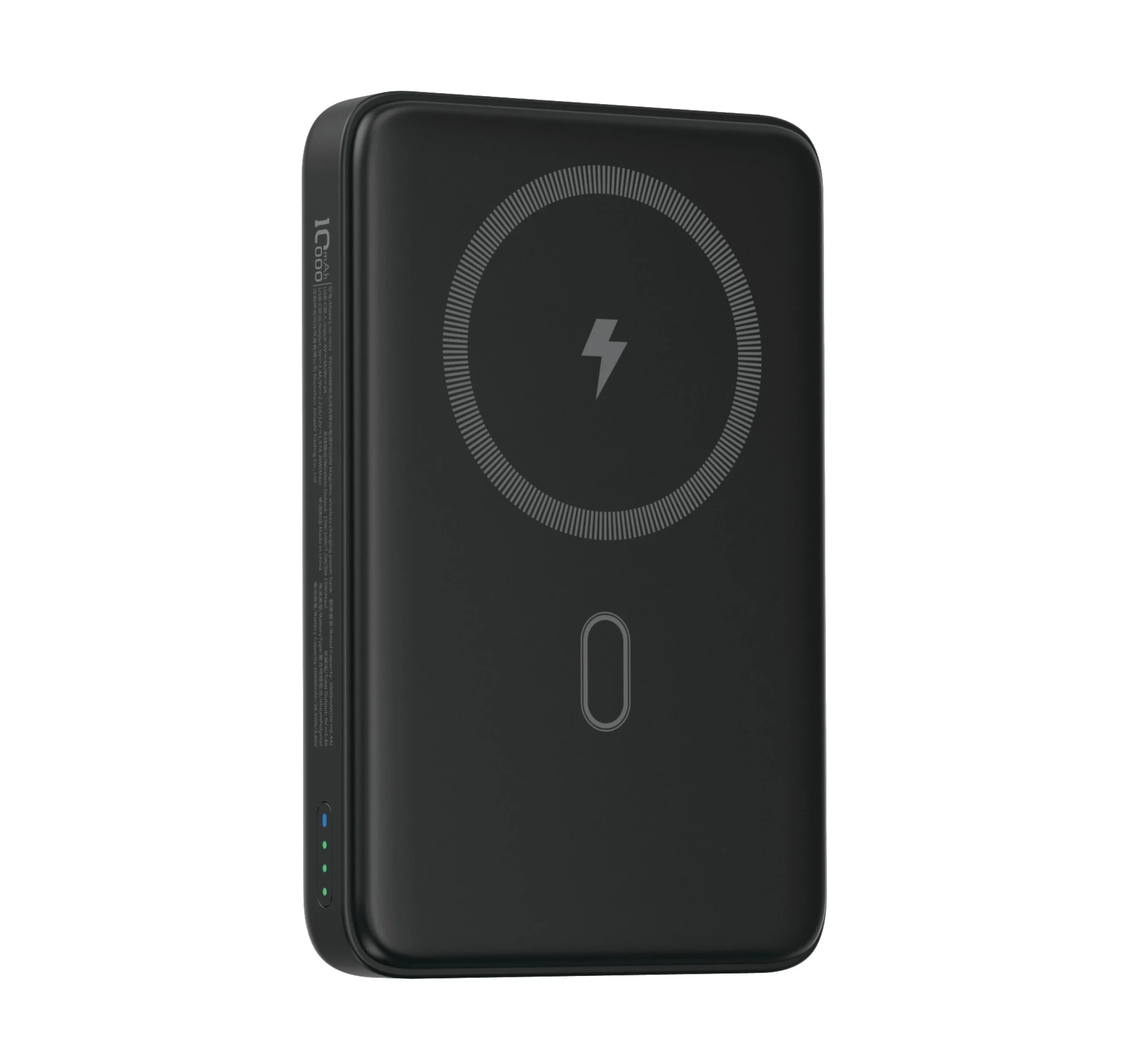 WiWU Magnetic MagSafe PowerBank 10000mAh with Stand Black 15W (P043) POWERBANK MAGSAFE WIWU WiWU Magnetic MagSafe PowerBank 10000mAh with Stand Black 15W (P043) - Image 3