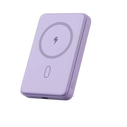 WiWU Magnetic MagSafe PowerBank 10000mAh with Stand Purple 15W (P043) POWERBANK MAGSAFE WIWU WiWU Magnetic MagSafe PowerBank 10000mAh with Stand Purple 15W (P043)