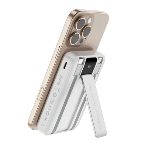Alternative view of WiWU Magnetic MagSafe Duke Multi PowerBank White 10000mAh (P061)