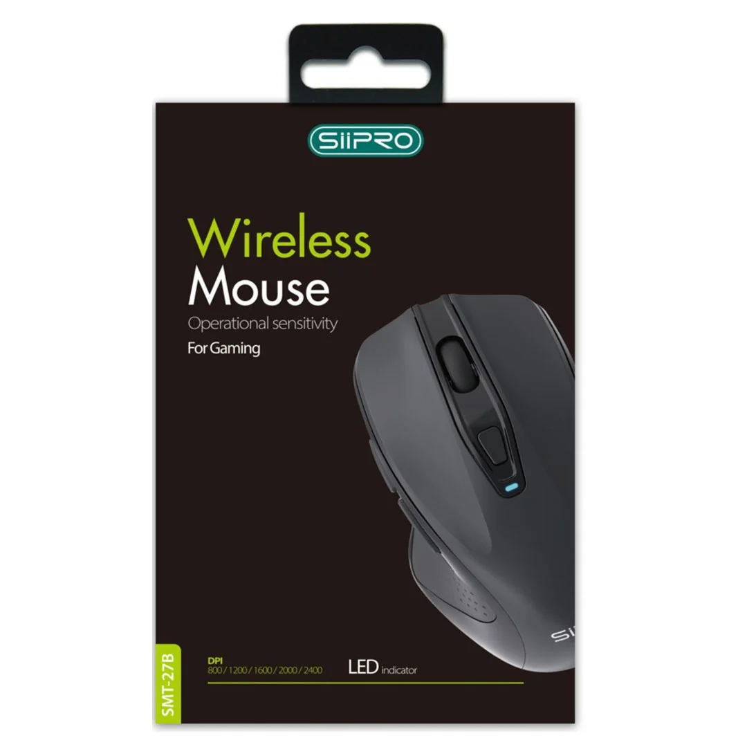 Siipro Wireless Gaming Mouse Operational Sensitivity Black (SMT-27B) GADGETS SIIPRO Siipro Wireless Gaming Mouse Operational Sensitivity Black (SMT-27B) - Image 2