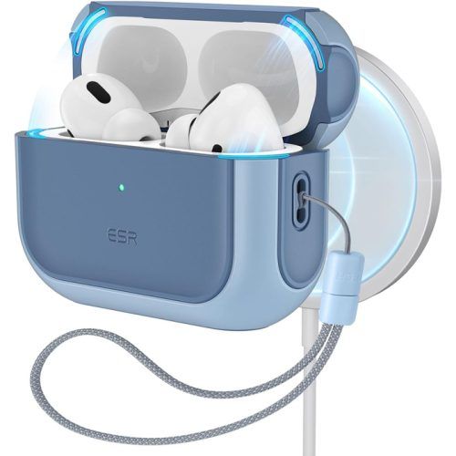 ESR AirPods Pro Orbit Hybrid Case Powder Blue (MagSafe Compatible) APPLE AIRPODS ESR ESR AirPods Pro Orbit Hybrid Case Powder Blue (MagSafe Compatible)