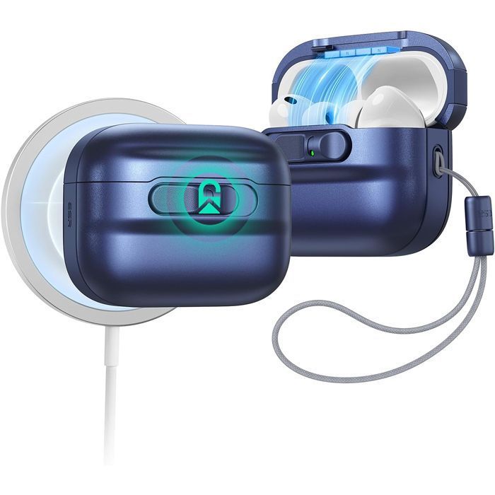 Θήκη ESR AirPods Pro 3 Pulse FlickLock Dark Blue (MagSafe Compatible) APPLE AIRPODS ESR Θήκη ESR AirPods Pro 3 Pulse FlickLock Dark Blue (MagSafe Compatible)