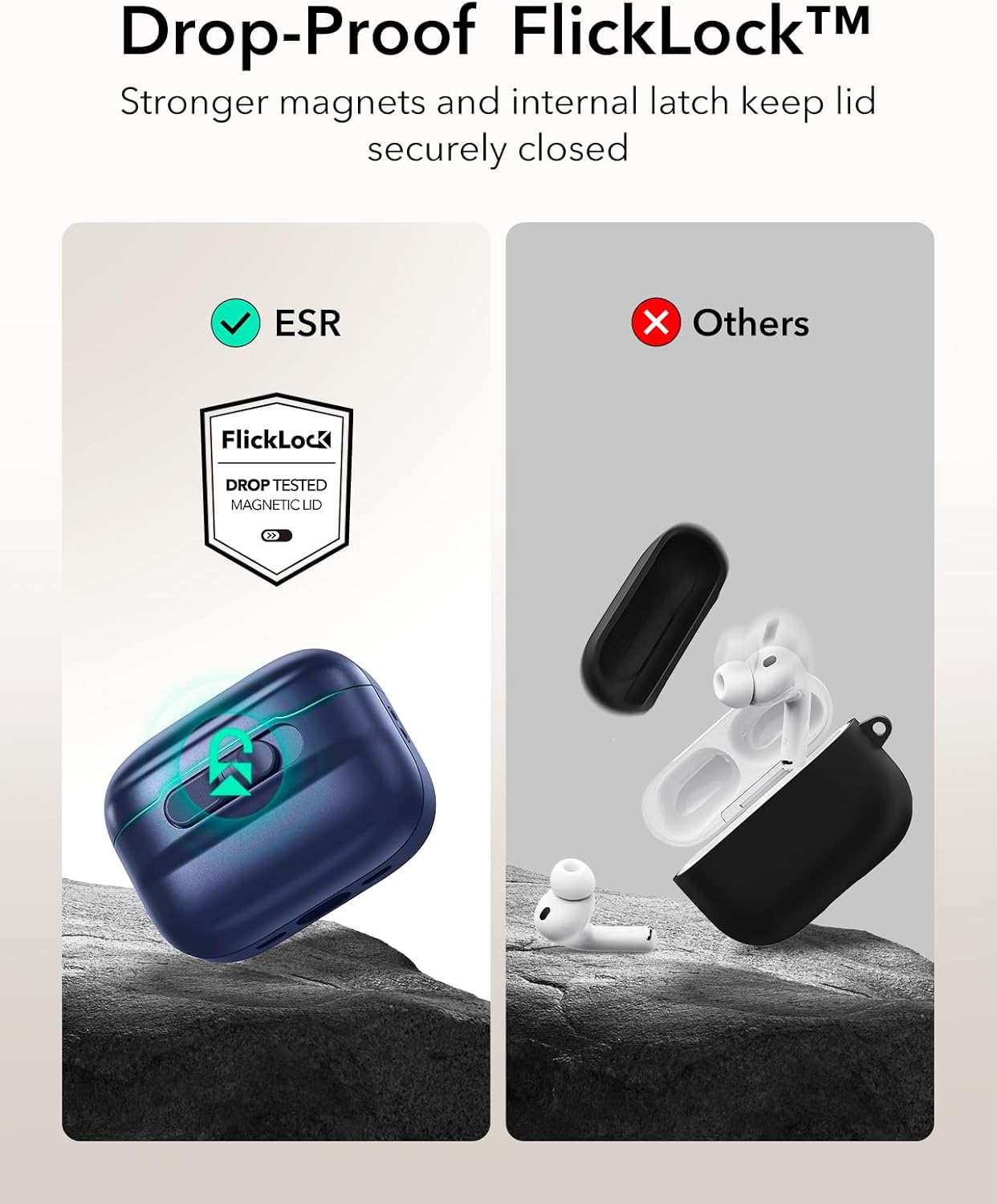 Θήκη ESR AirPods Pro 3 Pulse FlickLock Dark Blue (MagSafe Compatible) APPLE AIRPODS ESR Θήκη ESR AirPods Pro 3 Pulse FlickLock Dark Blue (MagSafe Compatible) - Image 7