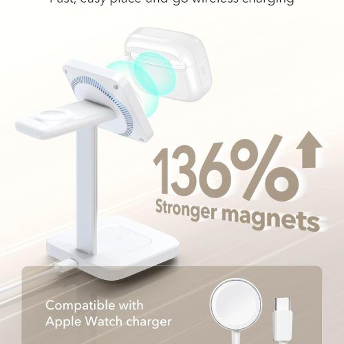 Alternative view of Θήκη ESR AirPods Pro 3 Pulse FlickLock White (MagSafe Compatible)