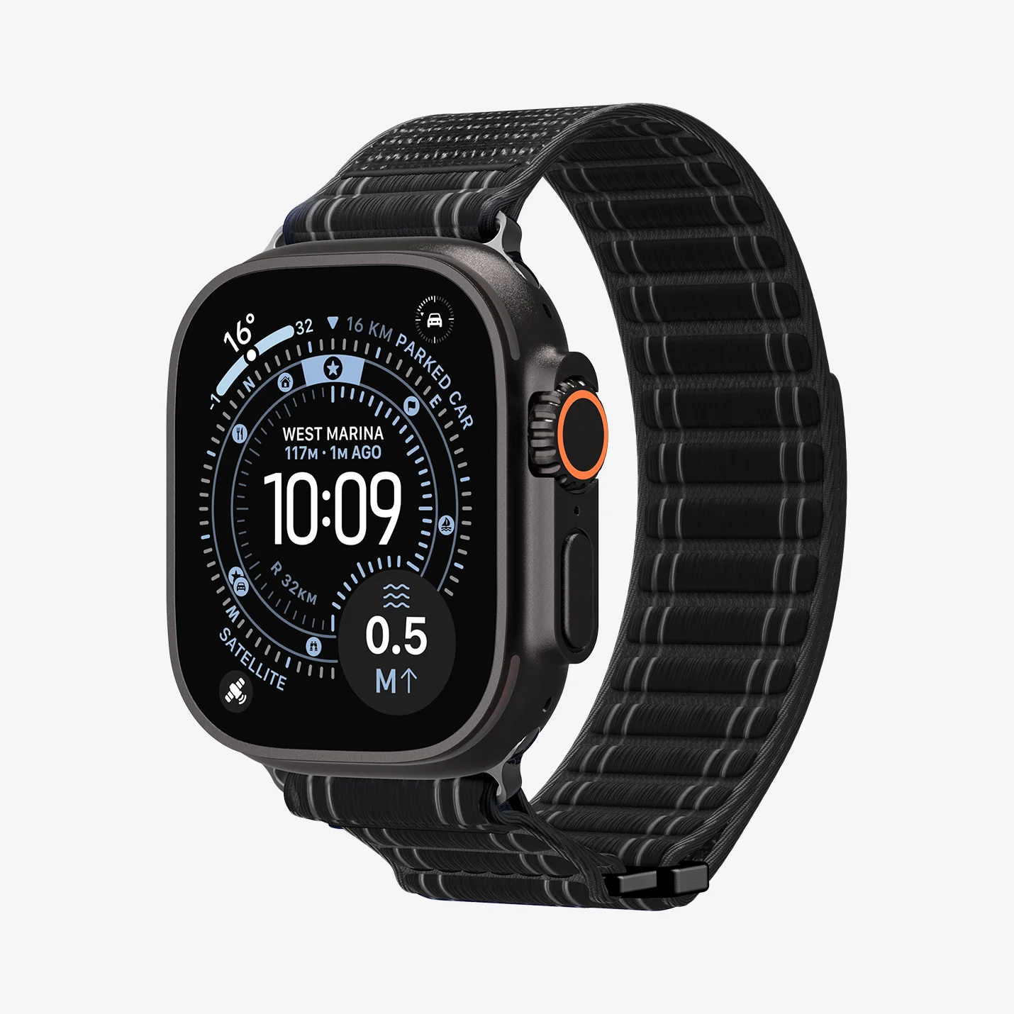Λουράκι Spigen Fabric Black Apple Watch 44/45/46/49mm (WBF0) APPLE WATCH Spigen Λουράκι Spigen Fabric Black Apple Watch 44/45/46/49mm (WBF0) - Image 8