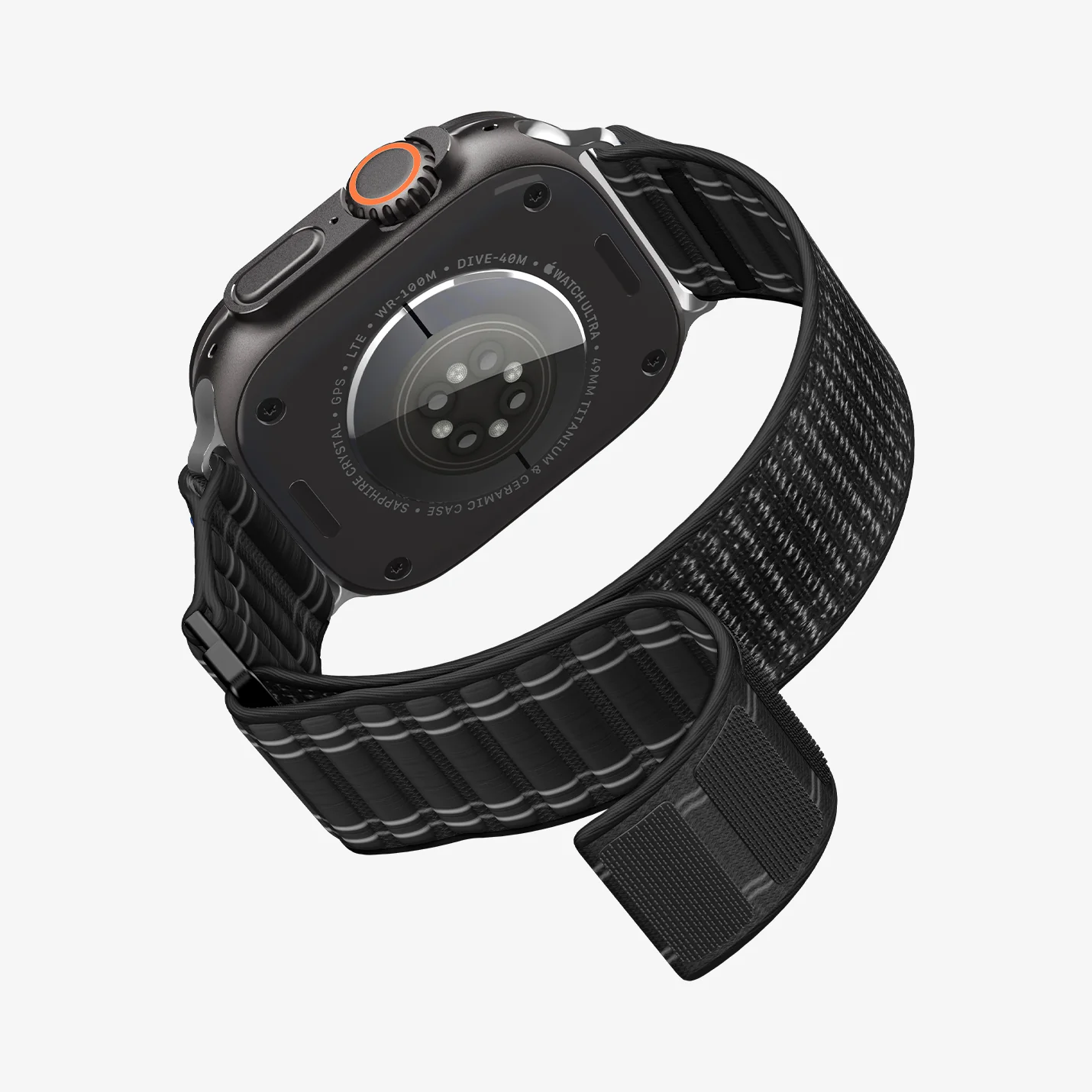 Λουράκι Spigen Fabric Black Apple Watch 44/45/46/49mm (WBF0) APPLE WATCH Spigen Λουράκι Spigen Fabric Black Apple Watch 44/45/46/49mm (WBF0) - Image 7