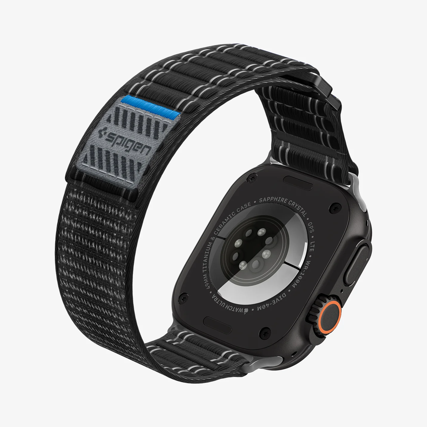 Λουράκι Spigen Fabric Black Apple Watch 44/45/46/49mm (WBF0) APPLE WATCH Spigen Λουράκι Spigen Fabric Black Apple Watch 44/45/46/49mm (WBF0) - Image 6
