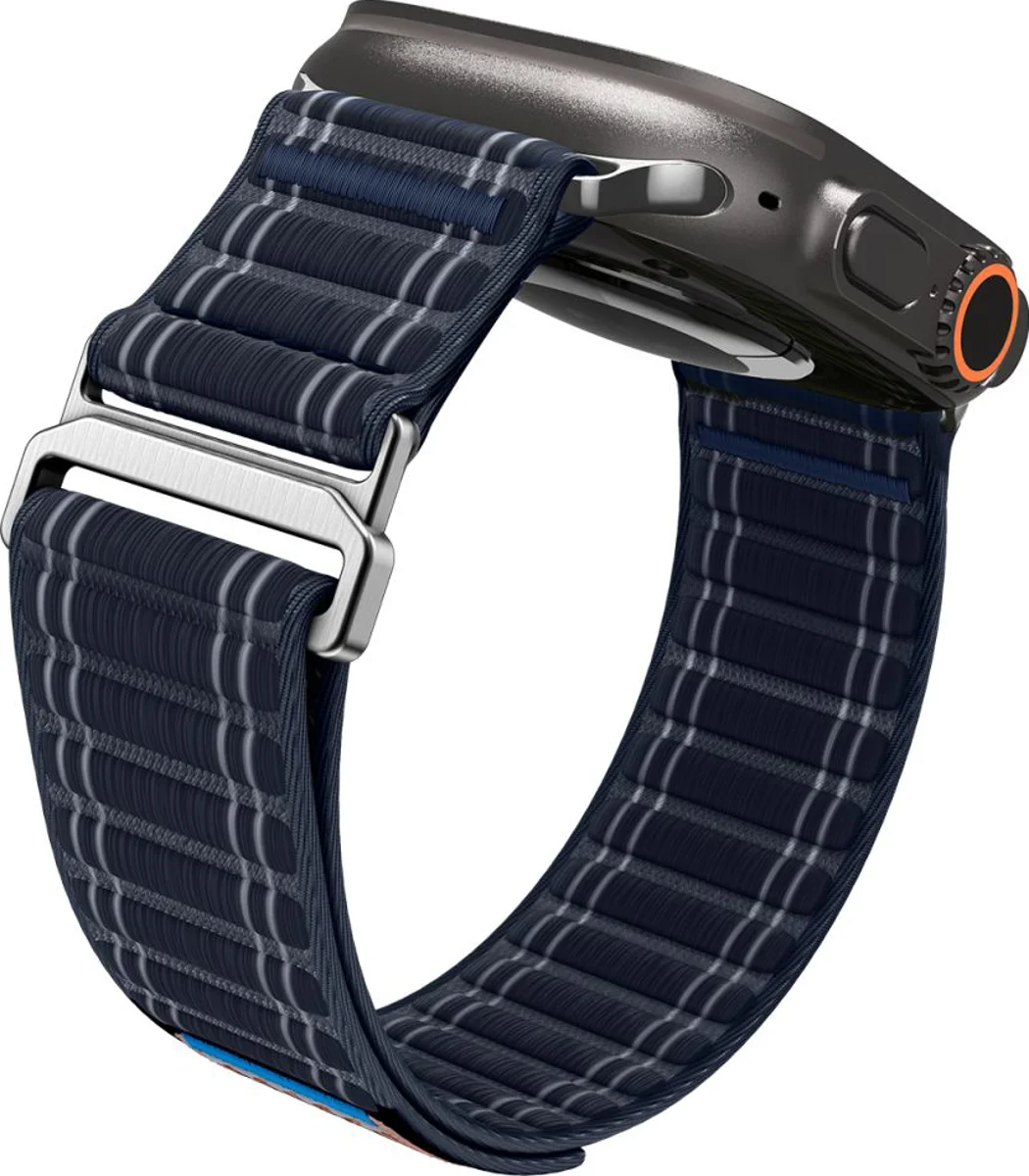 Λουράκι Spigen Fabric Navy Blue Apple Watch 44/45/46/49mm (WBF0) APPLE WATCH Spigen Λουράκι Spigen Fabric Navy Blue Apple Watch 44/45/46/49mm (WBF0) - Image 2