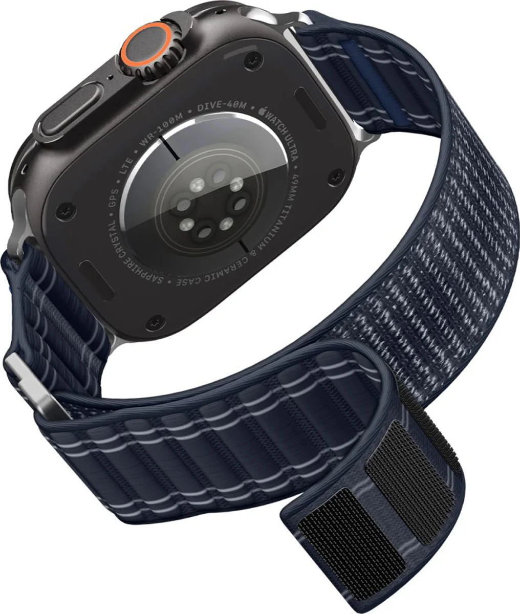 Λουράκι Spigen Fabric Navy Blue Apple Watch 44/45/46/49mm (WBF0) APPLE WATCH Spigen Λουράκι Spigen Fabric Navy Blue Apple Watch 44/45/46/49mm (WBF0) - Image 5