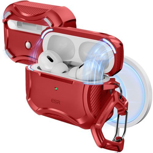 Θήκη ESR AirPods Pro 1/2 Cyber Armor Case Red (Magsafe Compatible) APPLE AIRPODS ESR Θήκη ESR AirPods Pro 1/2 Cyber Armor Case Red (Magsafe Compatible)