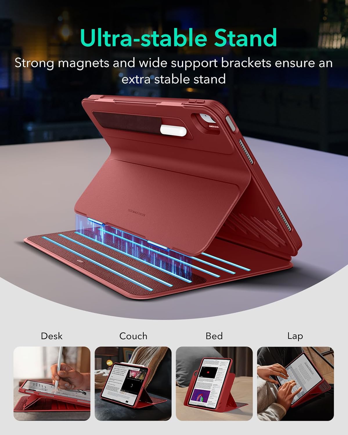 Θήκη ESR Shift Magnetic Red iPad Air 13 2024/2025 ΘΗΚΕΣ ESR Θήκη ESR Shift Magnetic Red iPad Air 13 2024/2025 - Image 3
