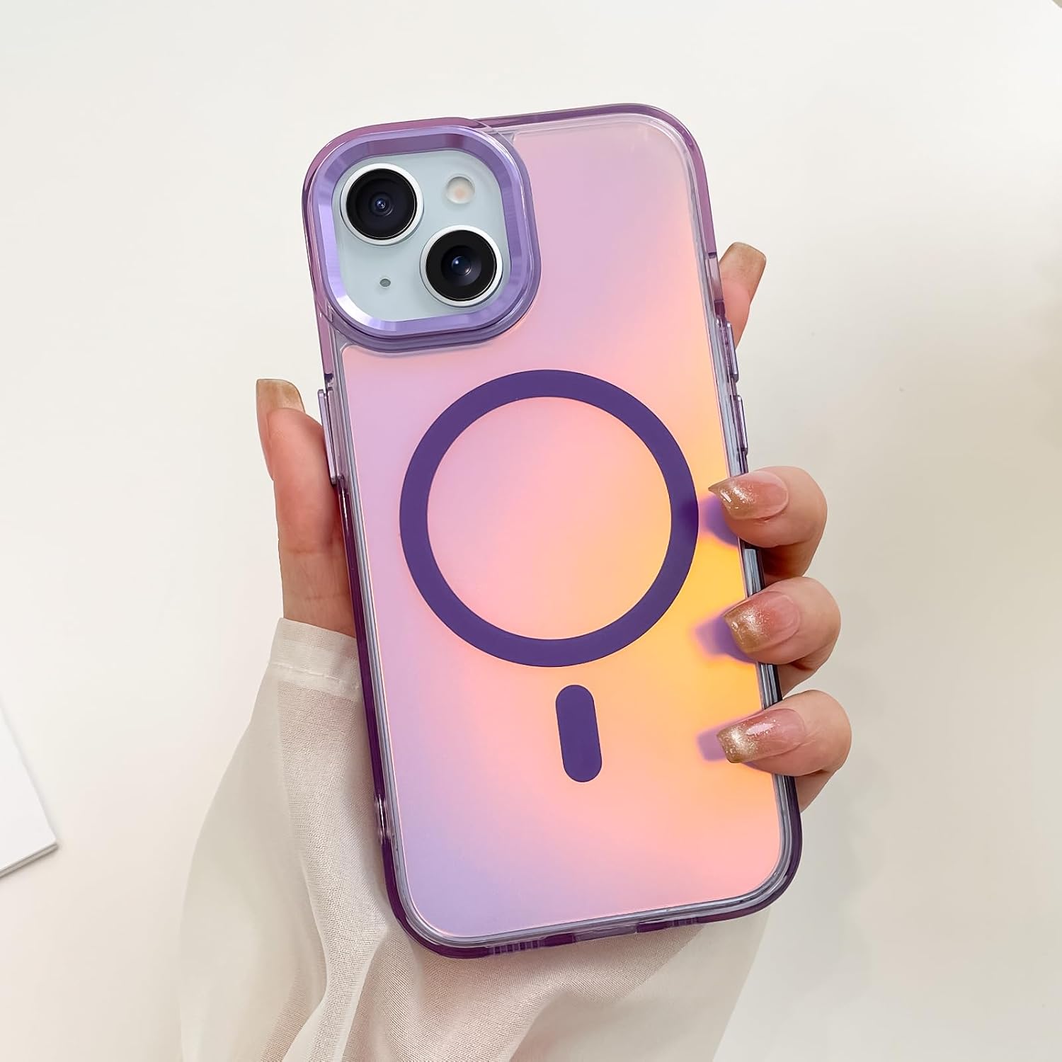 Θήκη Orso Laser Holographic Magsafe Purple iPhone 13/14 ΘΗΚΕΣ Orso Θήκη Orso Laser Holographic Magsafe Purple iPhone 13/14 - Image 5