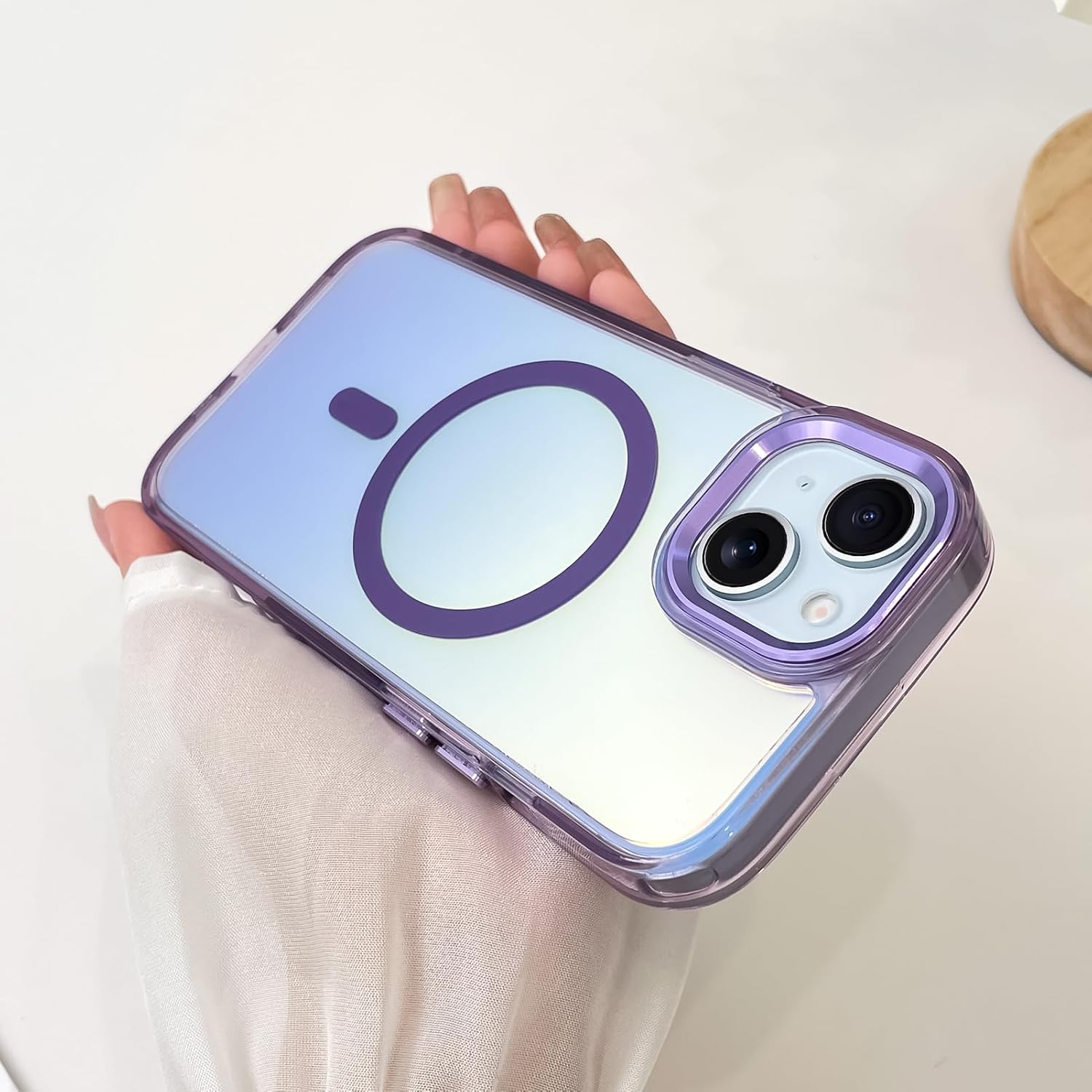 Θήκη Orso Laser Holographic Magsafe Purple iPhone 13/14 ΘΗΚΕΣ Orso Θήκη Orso Laser Holographic Magsafe Purple iPhone 13/14 - Image 4