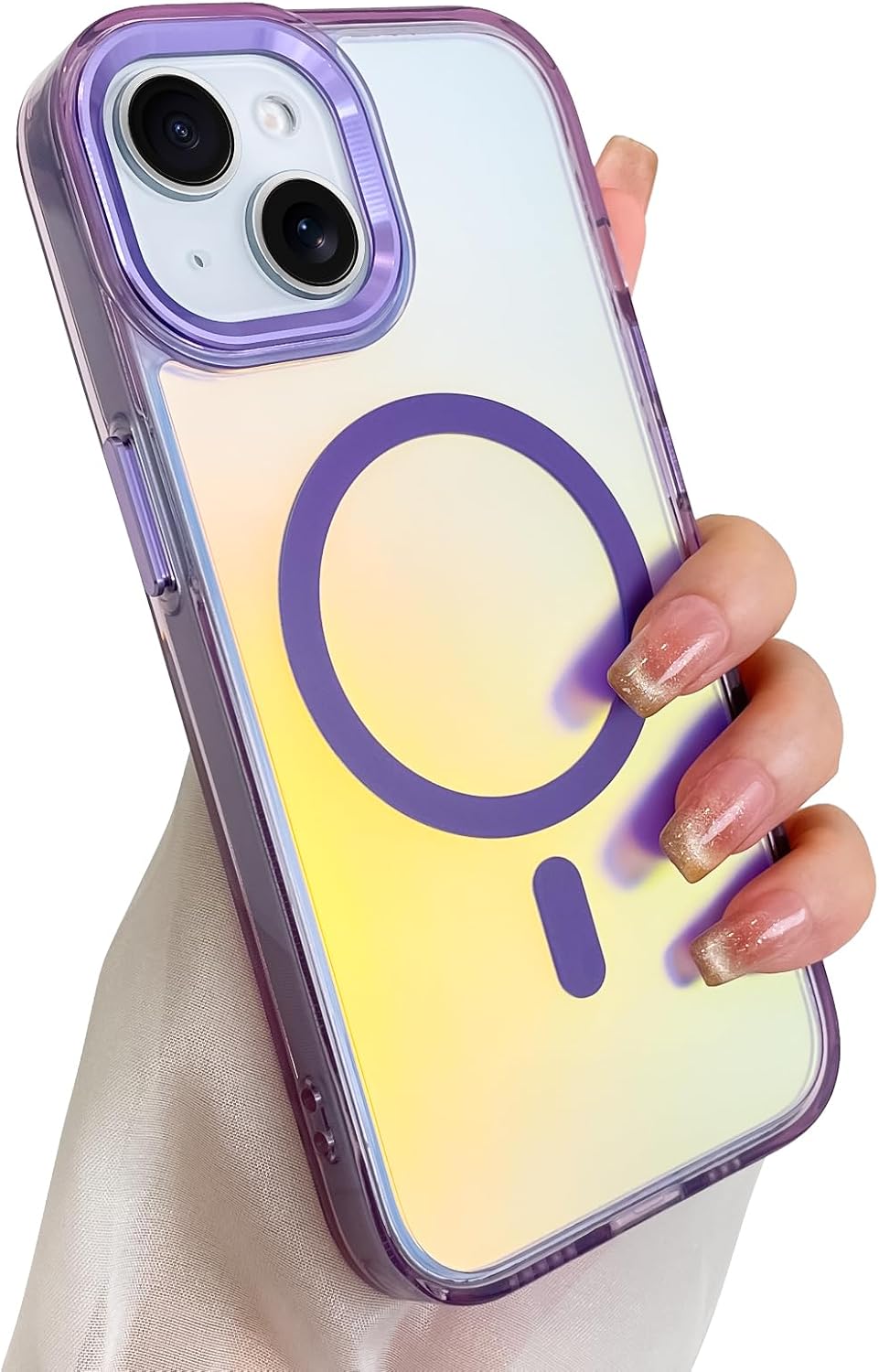 Θήκη Orso Laser Holographic Magsafe Purple iPhone 13/14 ΘΗΚΕΣ Orso Θήκη Orso Laser Holographic Magsafe Purple iPhone 13/14 - Image 2