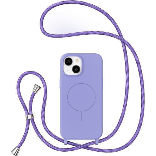 Θήκη Orso Soft TPU Κορδόνι Magsafe Violet iPhone 15
