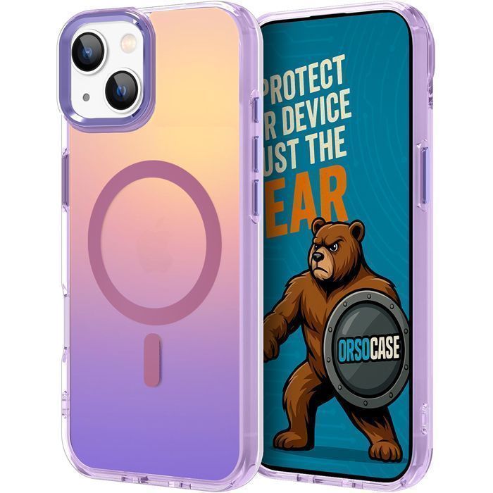 Θήκη Orso Laser Holographic Magsafe Purple iPhone 13/14 ΘΗΚΕΣ Orso Θήκη Orso Laser Holographic Magsafe Purple iPhone 13/14