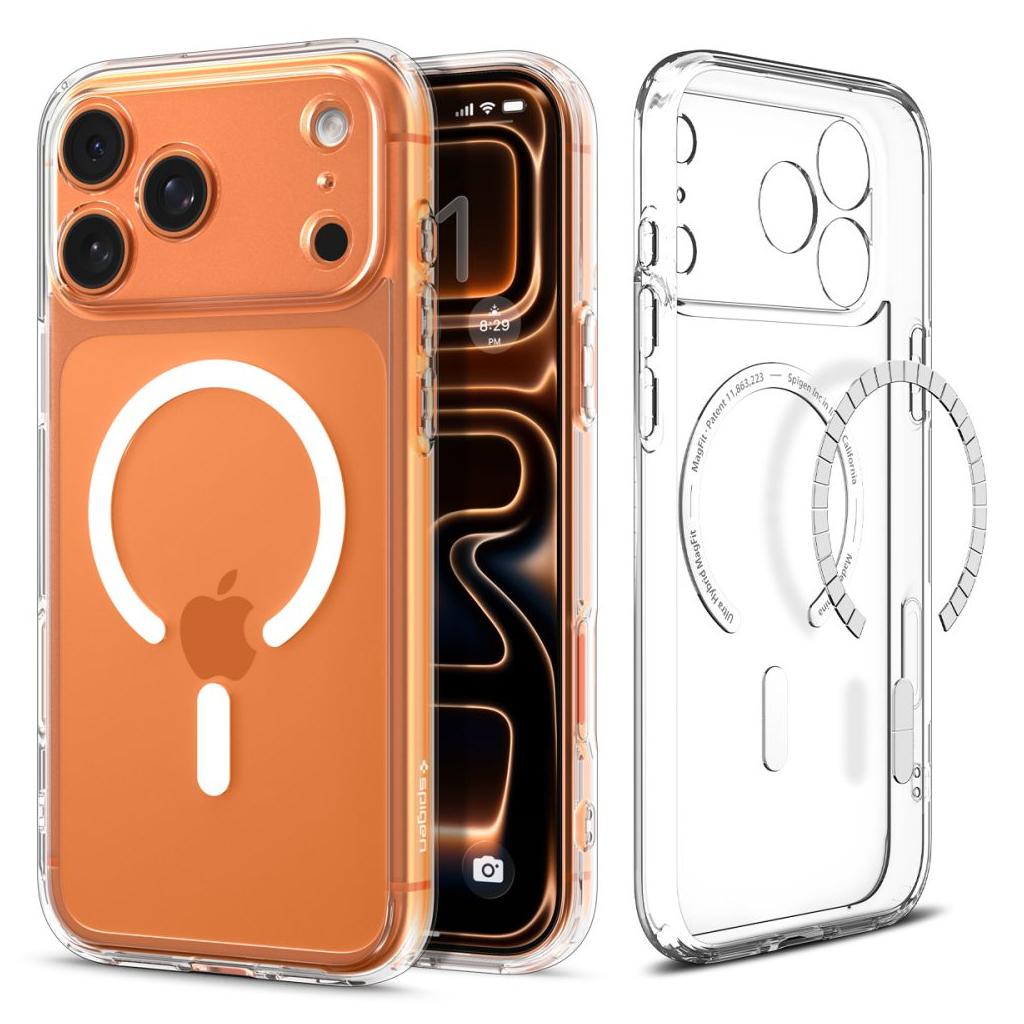 Θήκη Spigen Ultra Hybrid MagSafe Clear White iPhone 17 Pro ΘΗΚΕΣ Spigen Θήκη Spigen Ultra Hybrid MagSafe Clear White iPhone 17 Pro
