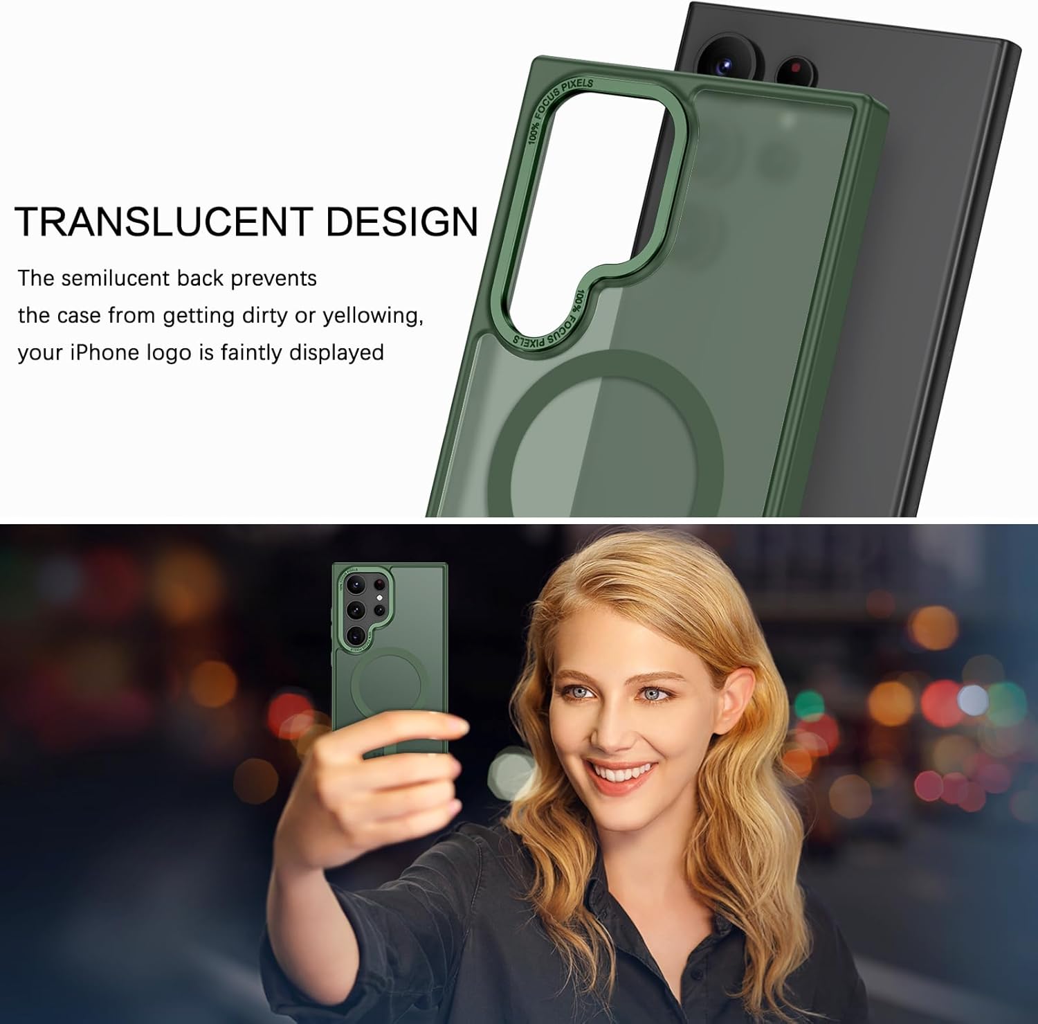 Θήκη Orso MagCase Focus Frosted Forest Green Samsung Galaxy S25 Ultra ΘΗΚΕΣ Orso Θήκη Orso MagCase Focus Frosted Forest Green Samsung Galaxy S25 Ultra - Image 3