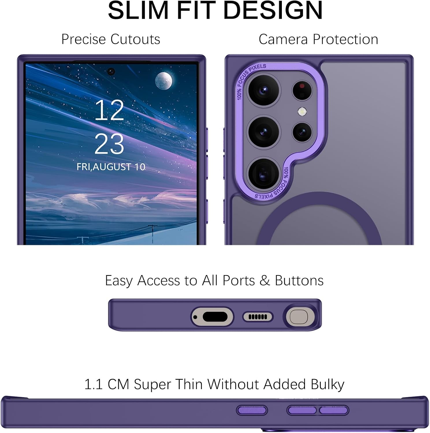 Θήκη Orso MagCase Focus Frosted Purple Samsung Galaxy S25 Ultra ΘΗΚΕΣ Orso Θήκη Orso MagCase Focus Frosted Purple Samsung Galaxy S25 Ultra - Image 2