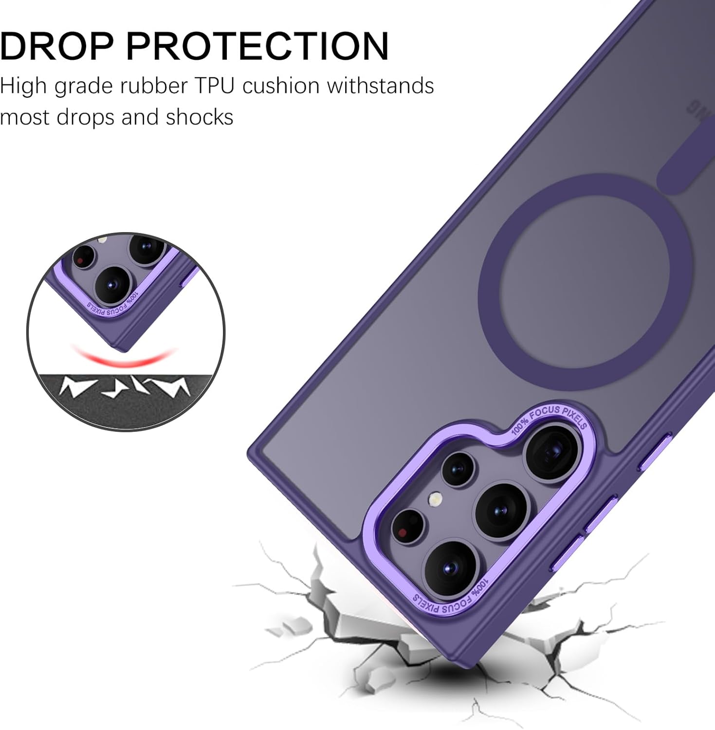 Θήκη Orso MagCase Focus Frosted Purple Samsung Galaxy S25 Ultra ΘΗΚΕΣ Orso Θήκη Orso MagCase Focus Frosted Purple Samsung Galaxy S25 Ultra - Image 3
