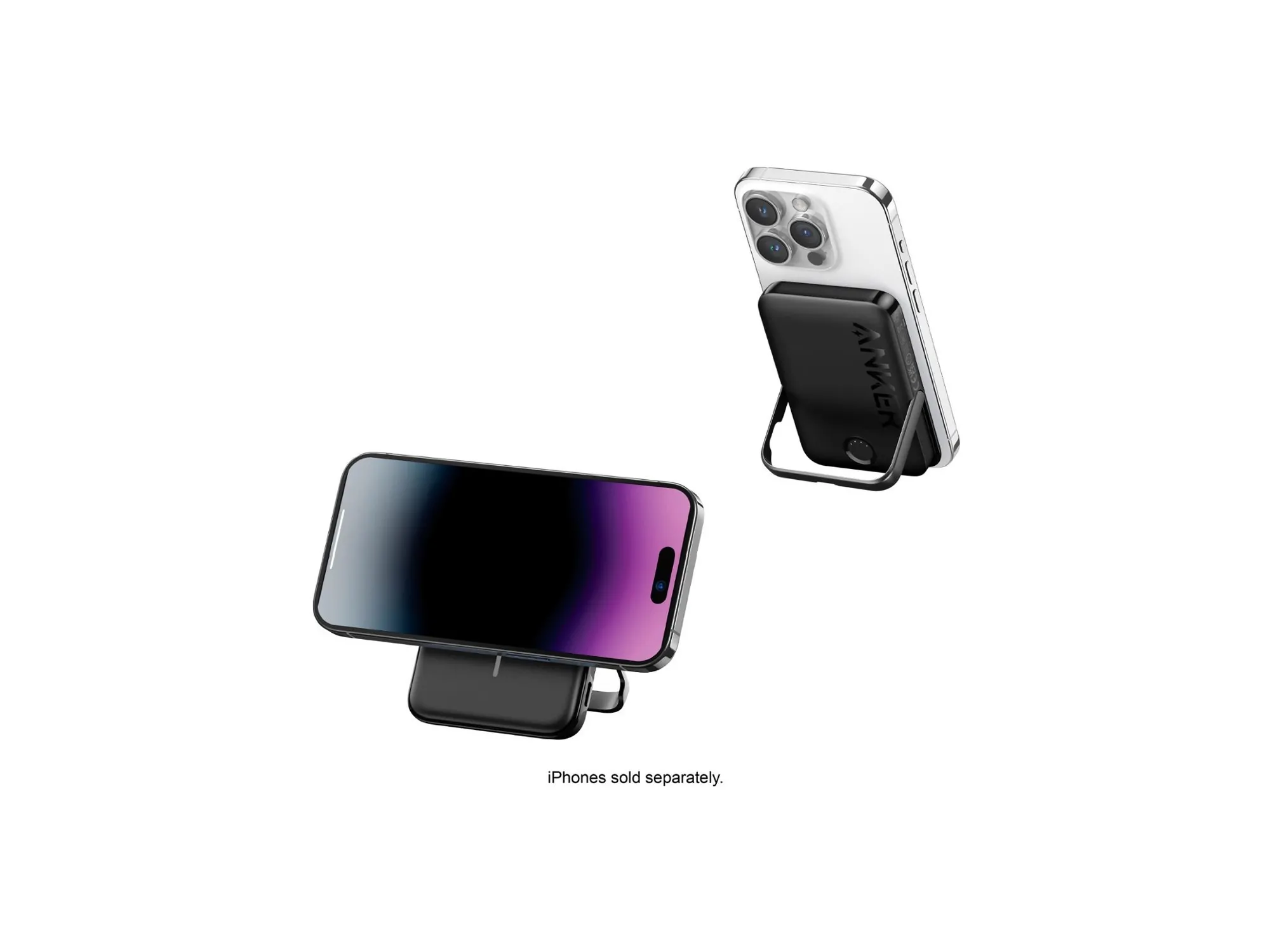 Anker PowerBank MagGo MagSafe with Foldable Stand 5000mAh Black (322) POWERBANK MAGSAFE Anker Anker PowerBank MagGo MagSafe with Foldable Stand 5000mAh Black (322) - Image 4
