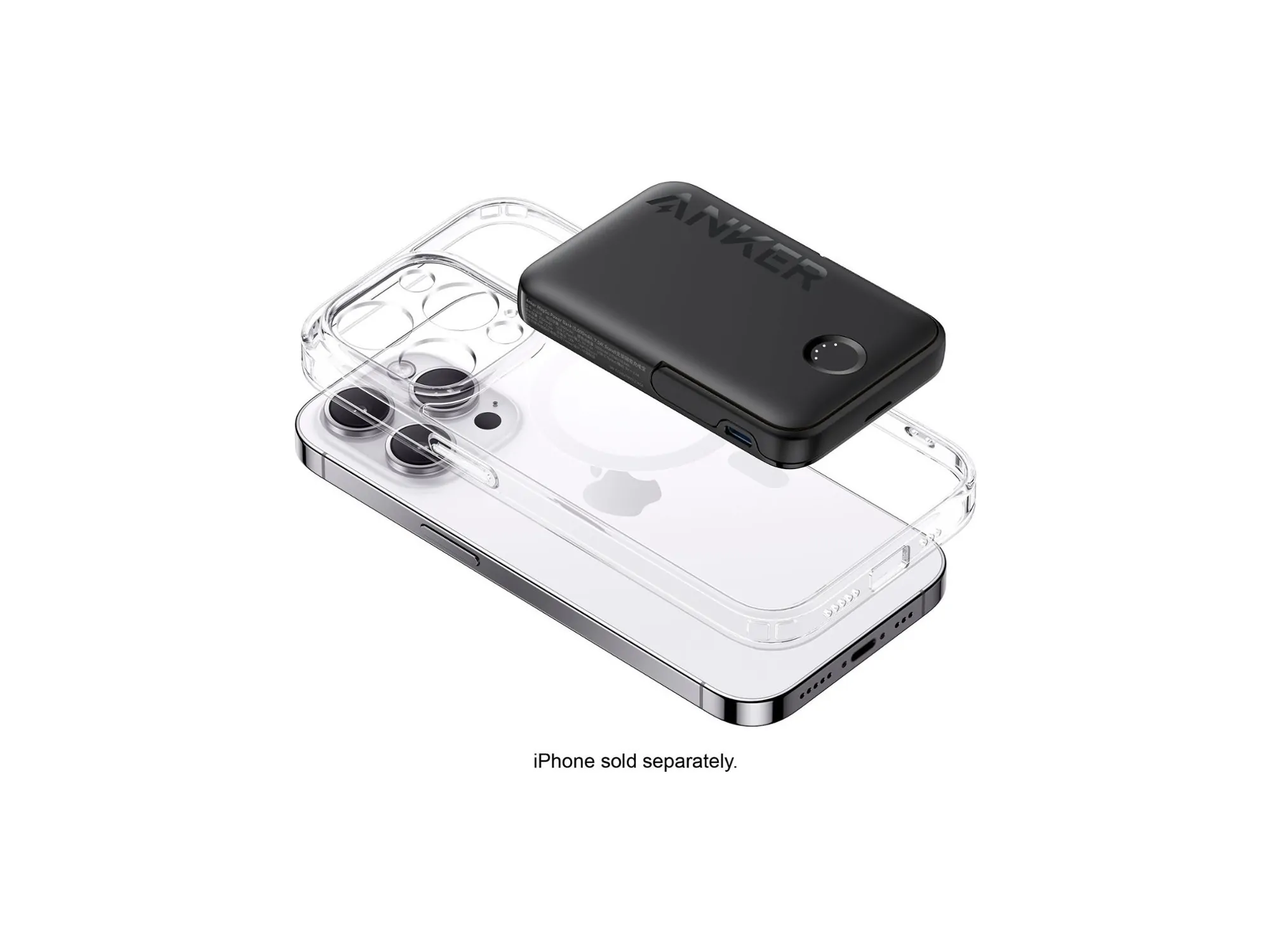 Anker PowerBank MagGo MagSafe with Foldable Stand 5000mAh Black (322) POWERBANK MAGSAFE Anker Anker PowerBank MagGo MagSafe with Foldable Stand 5000mAh Black (322) - Image 3