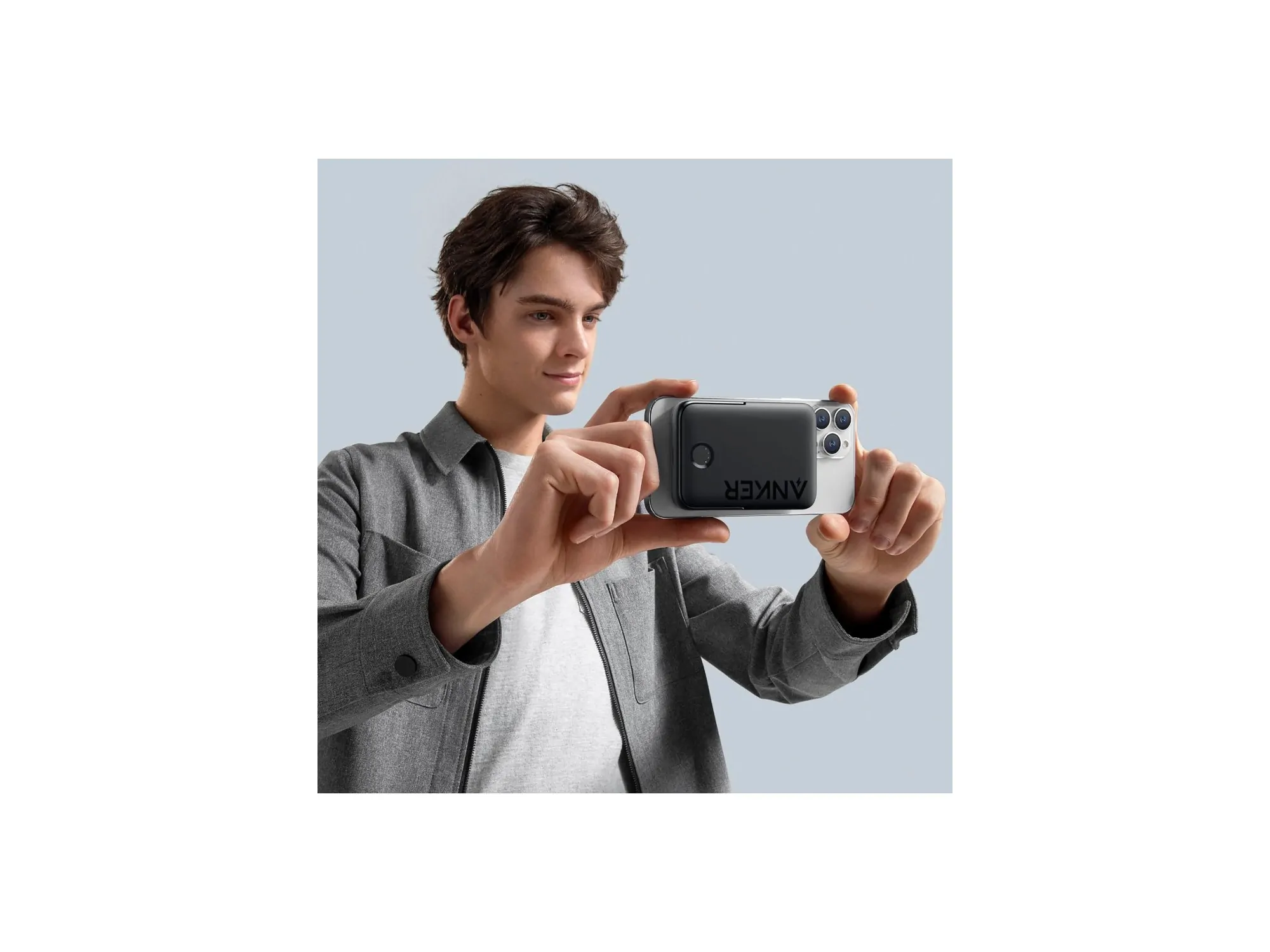 Anker PowerBank MagGo MagSafe with Foldable Stand 5000mAh Black (322) POWERBANK MAGSAFE Anker Anker PowerBank MagGo MagSafe with Foldable Stand 5000mAh Black (322) - Image 2