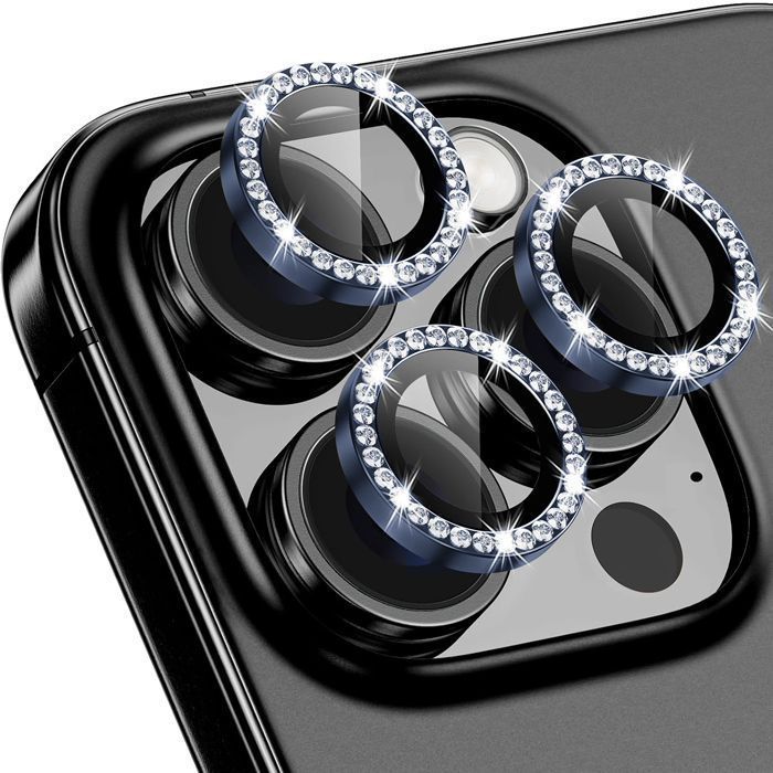 Orso Lens Camera Tempered Glass Blue Diamonds iPhone 15 Pro/15 Pro Max ΠΡΟΣΤΑΣΙΑ ΟΘΟΝΗΣ Orso Orso Lens Camera Tempered Glass Blue Diamonds iPhone 15 Pro/15 Pro Max