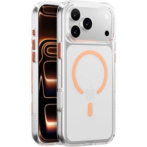 Θήκη MagEasy Bright M Magsafe Transparent Coral iPhone 17 Pro