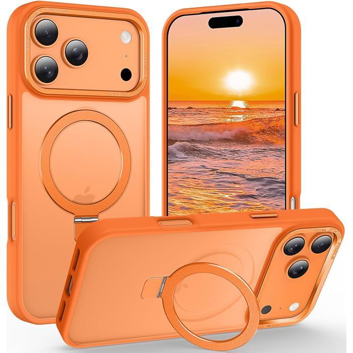 Θήκη Orso Ostand Hybrid Focus Frosted Orange iPhone 17 Pro Max ΘΗΚΕΣ Orso Θήκη Orso Ostand Hybrid Focus Frosted Orange iPhone 17 Pro Max
