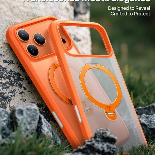 Alternative view of Θήκη Torras Ostand Spin MagSafe Energy Orange iPhone 17 Pro Max