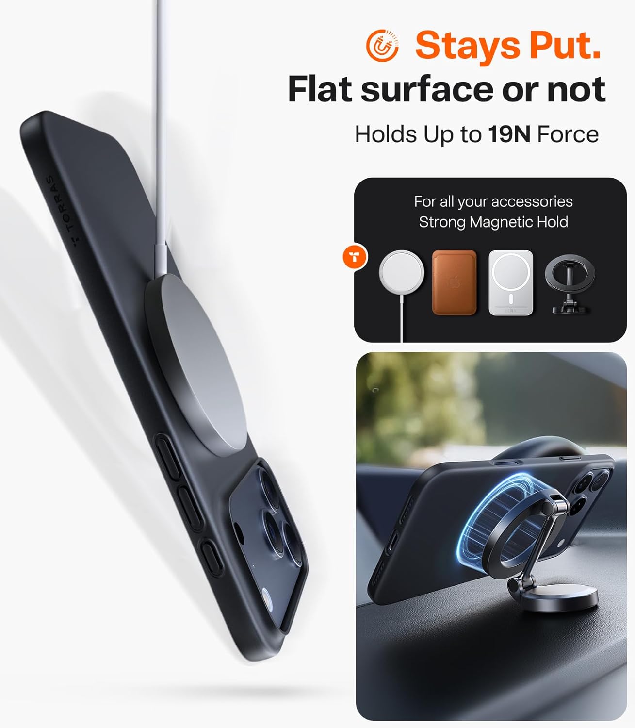 Θήκη Torras SlimFit MagSafe Black iPhone 17 Pro Max ΘΗΚΕΣ TORRAS Θήκη Torras SlimFit MagSafe Black iPhone 17 Pro Max - Image 2