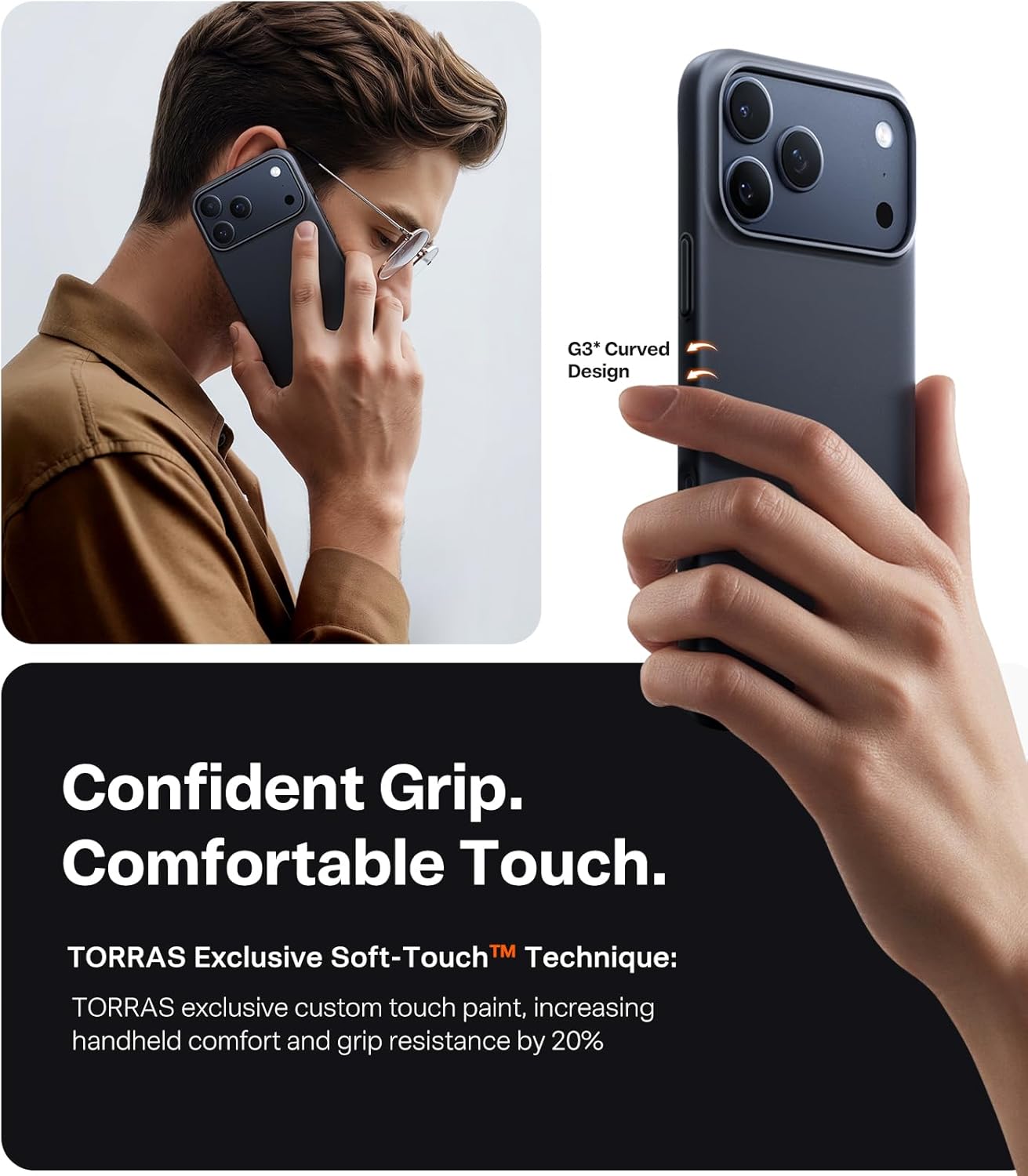 Θήκη Torras SlimFit MagSafe Black iPhone 17 Pro Max ΘΗΚΕΣ TORRAS Θήκη Torras SlimFit MagSafe Black iPhone 17 Pro Max - Image 8