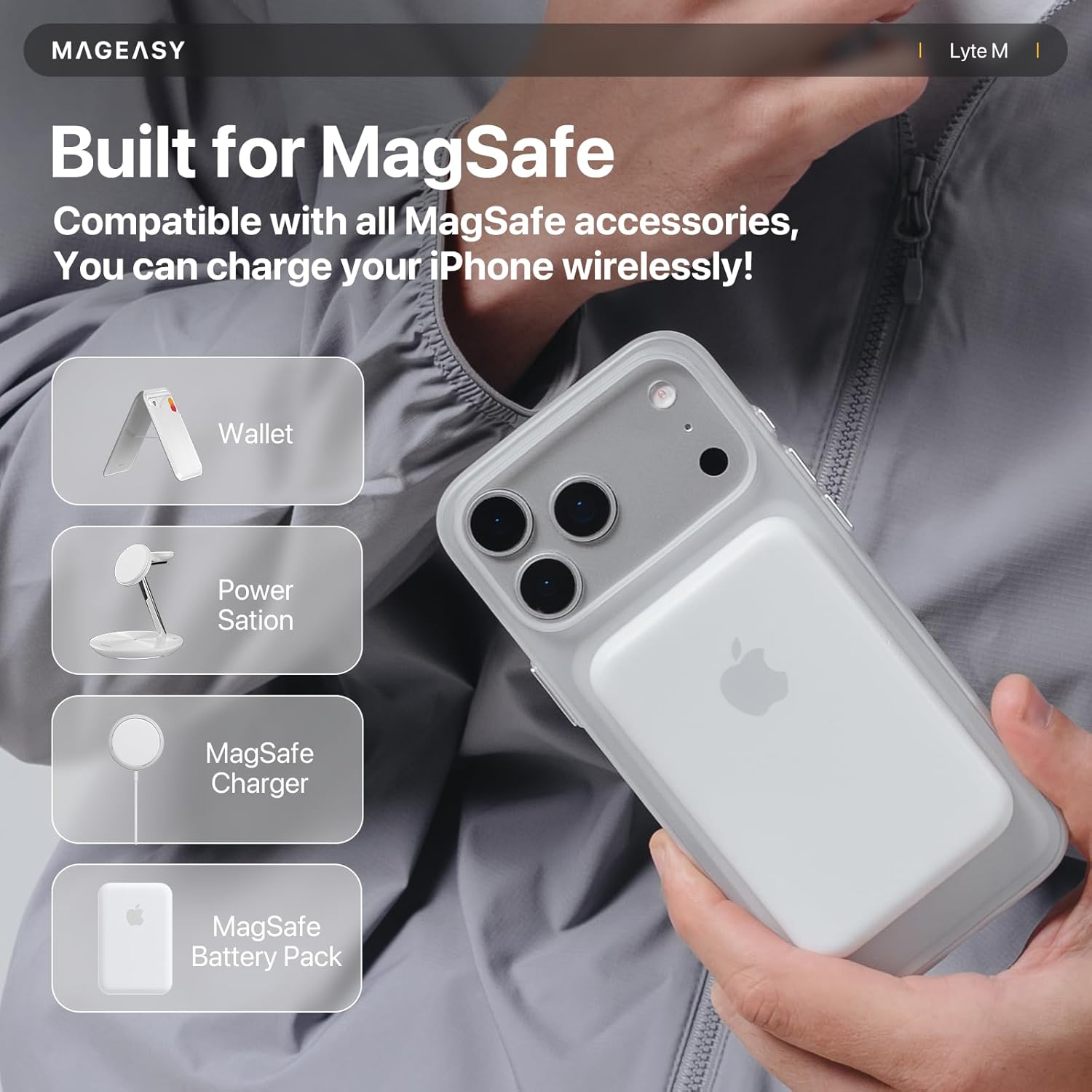 Θήκη MagEasy Lyte M Magsafe Ultra Light iPhone 17 Pro Max ΘΗΚΕΣ MagEasy Θήκη MagEasy Lyte M Magsafe Ultra Light iPhone 17 Pro Max - Image 2