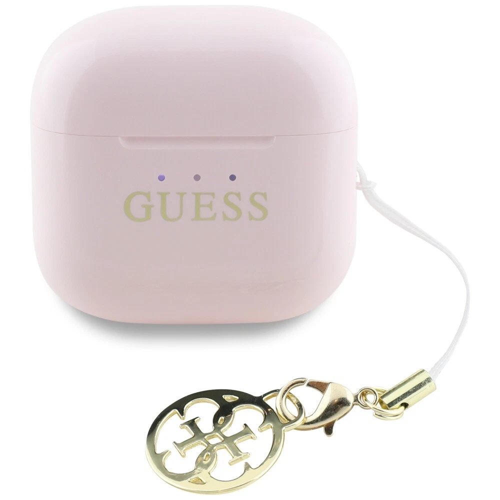 Guess Wireless Earbuds TWS Effect Printed Classic Logo & Charm Pink ΑΚΟΥΣΤΙΚΑ-BLUETOOTH Guess Guess Wireless Earbuds TWS Effect Printed Classic Logo & Charm Pink - Image 4